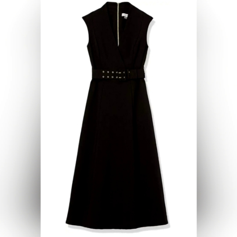 Calvin Klein Women's Sleeveless A-line Dress with Novelty Belt. NEW Without Tags